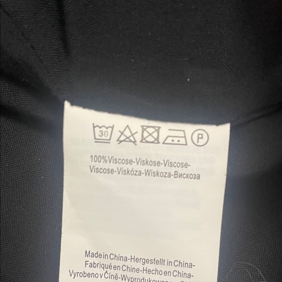 Yest Black Floral Jacket/Blazer Lightly Padded Shoulders Self Tie Belt Size 4 - Picture 12 of 16